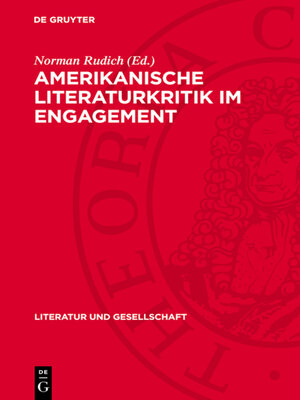 cover image of Amerikanische Literaturkritik im Engagement